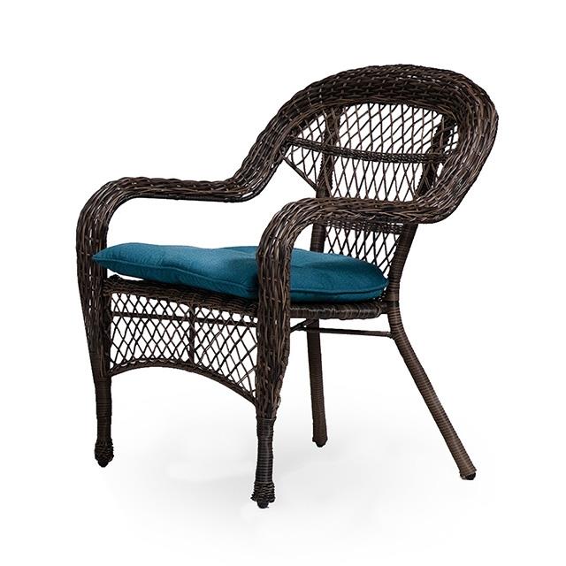 Furniture of America Oliveri LA-L006DT-2PK Wicker Stacking Chair - 2Pc/Stack IMAGE 1