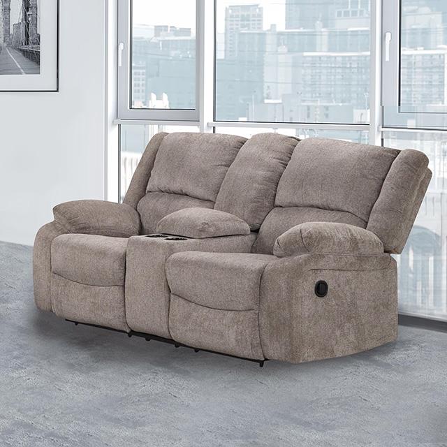 Furniture of America Cosimo NX6003GY-LV Manual Sofa IMAGE 1