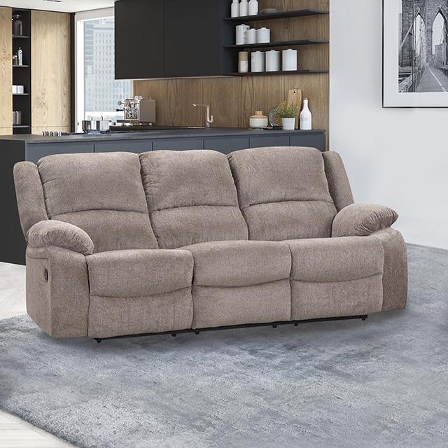 Furniture of America Cosimo NX6003GY-SF Manual Sofa IMAGE 1