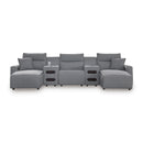  Signature Design by Ashley Modmax 65906S15 5 pc Power Reclining Sectional with Chaise IMAGE 1