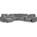  Signature Design by Ashley Modmax 65906S20 7 pc Power Reclining Sectional with Chaise IMAGE 1