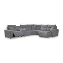  Signature Design by Ashley Modmax 65906S6 6 pc Power Reclining Sectional with Chaise IMAGE 1