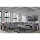  Signature Design by Ashley Modmax 65906S7 7 pc Power Reclining Sectional with Chaise IMAGE 3