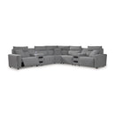  Signature Design by Ashley Modmax 65906S9 7 pc Power Reclining Sectional with Chaise IMAGE 1