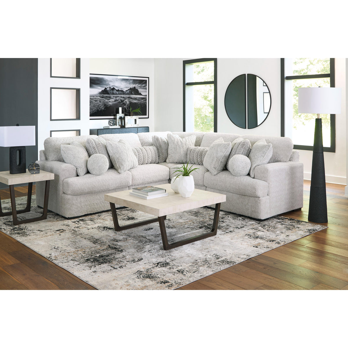 Signature Design by Ashley Cuddle Plush PC59106S2 5 pc Sectional