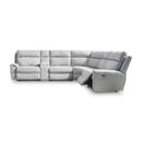  Signature Design by Ashley Social Pointe PC98802S36 6 pc Reclining Sectional with Storage Console IMAGE 1