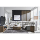  Signature Design by Ashley Social Pointe PC98802S36 6 pc Reclining Sectional with Storage Console IMAGE 5