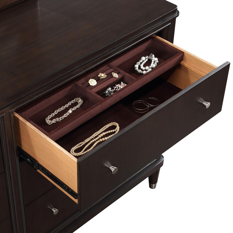 Coaster Furniture Emberlyn 223063M 6-Drawer Dresser with Mirror - Brown IMAGE 12