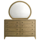 Coaster Furniture Granada 224923M 8-Drawer Dresser and Mirror - Natural Pine IMAGE 2