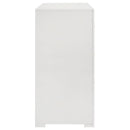 Coaster Furniture Ives 224943 6-Drawer Dresser Cabinet - White High Gloss IMAGE 8
