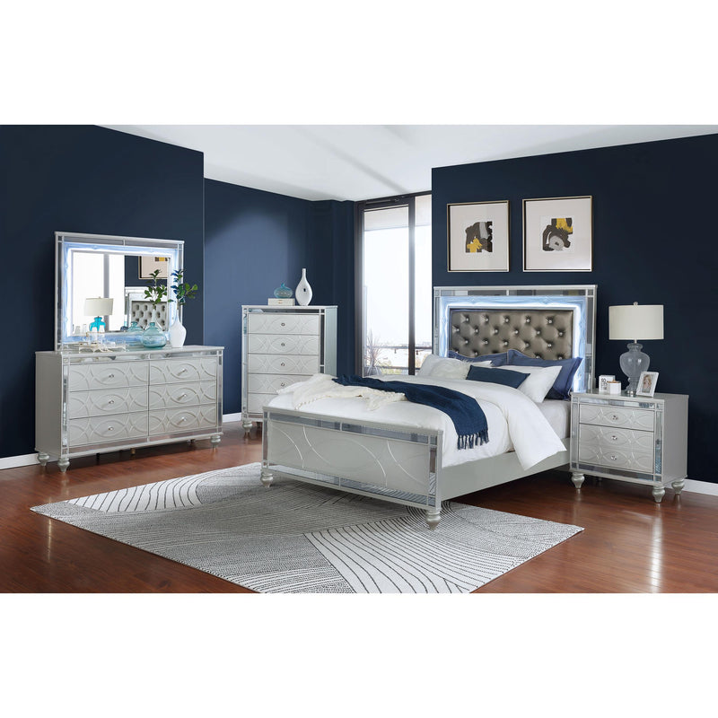 silver metallic dresser Coralayne Dresser