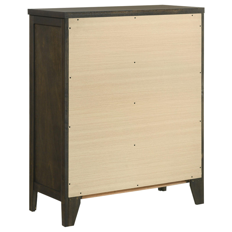 Coaster Furniture Wilkes 224425 4-Drawer Chest of Drawers - Dark Cocoa IMAGE 5
