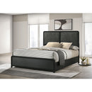  Coaster Furniture Cavelle 223661KE 51-inch Upholstered Eastern King Bed - Black IMAGE 4
