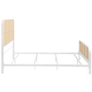 Coaster Furniture Lanewood 360251Q Open Cane Webbing Metal Queen Bed - White IMAGE 7
