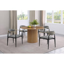  Coaster Furniture Alexis 182682 Fabric Upholstered Dining Arm Chair - Grey IMAGE 10