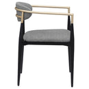  Coaster Furniture Alexis 182682 Fabric Upholstered Dining Arm Chair - Grey IMAGE 7
