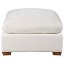  Coaster Furniture Lakeview 551463 Rectangular Upholstered Ottoman - Ivory IMAGE 3