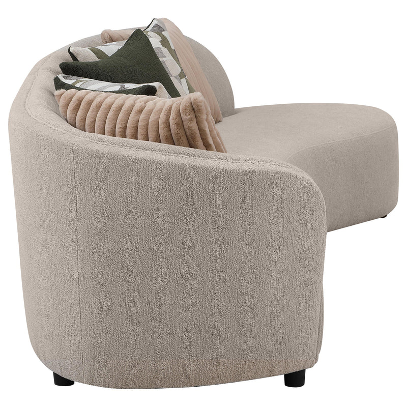 Coaster Furniture Fayette 504920 2 pc Upholstered Sectional Sofa - Greige IMAGE 4
