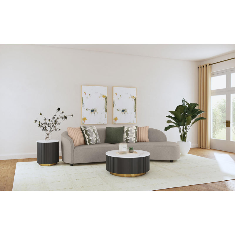 Coaster Furniture Fayette 504920 2 pc Upholstered Sectional Sofa - Greige IMAGE 5