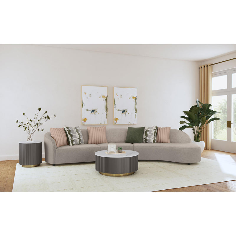 Coaster Furniture Fayette 504920 2 pc Upholstered Sectional Sofa - Greige IMAGE 6
