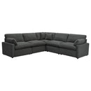  Coaster Furniture Collins 609530P 5 pc Modular Power Reclining Sectional - Dark Grey IMAGE 1
