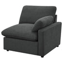  Coaster Furniture Collins 609530P 5 pc Modular Power Reclining Sectional - Dark Grey IMAGE 9
