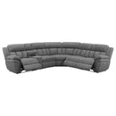  Coaster Furniture Bahrain 609540P 6 pc Modular Power Reclining Sectional - Charcoal IMAGE 2