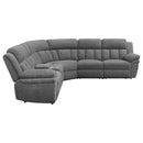  Coaster Furniture Bahrain 609540P 6 pc Modular Power Reclining Sectional - Charcoal IMAGE 5