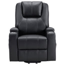  Coaster Furniture Armstrong 609475P Upholstered Power Lift Massage Recliner - Black IMAGE 4