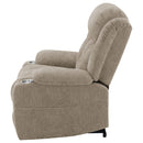  Coaster Furniture Houston 602274P Upholstered Power Lift Recliner Chair - Camel IMAGE 6