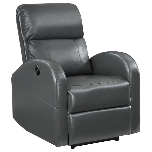 リリパットレーン　 GREYFRS BOBBY Coaster Furniture Grant 601499P Upholstered Power Recliner Chair - Gre