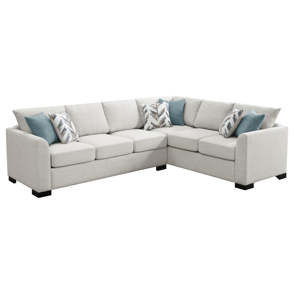 Coaster Furniture Ashford 500818 Chenille Upholstered Sleeper Sectiona