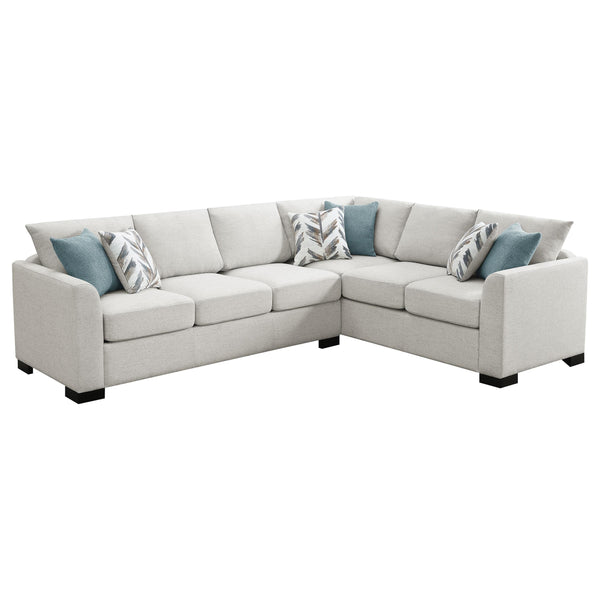 Coaster Furniture Ashford 500818 Chenille Upholstered Sleeper Sectiona
