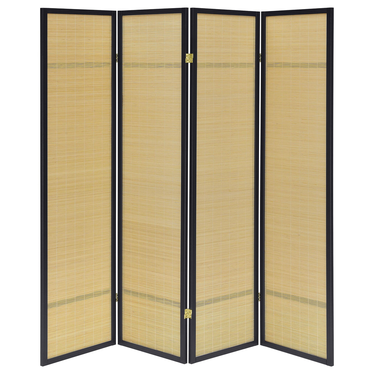 Coaster Furniture Pearce 961648 4-panel Bamboo Room Divider Folding Sc