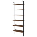  Coaster Furniture Owens 980072 96-inch 6-shelf Wall Bookshelf - Walnut IMAGE 7