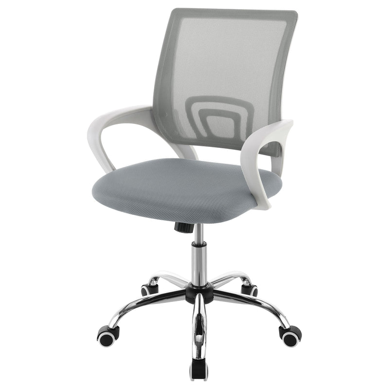 Coaster Furniture Felton 802015 Upholstered Adjustable Home Office Desk Chair - Grey IMAGE 3