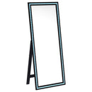  Coaster Furniture Windrose 960962 28 x 67 Inch Tempered LED Standing Mirror - Black IMAGE 7