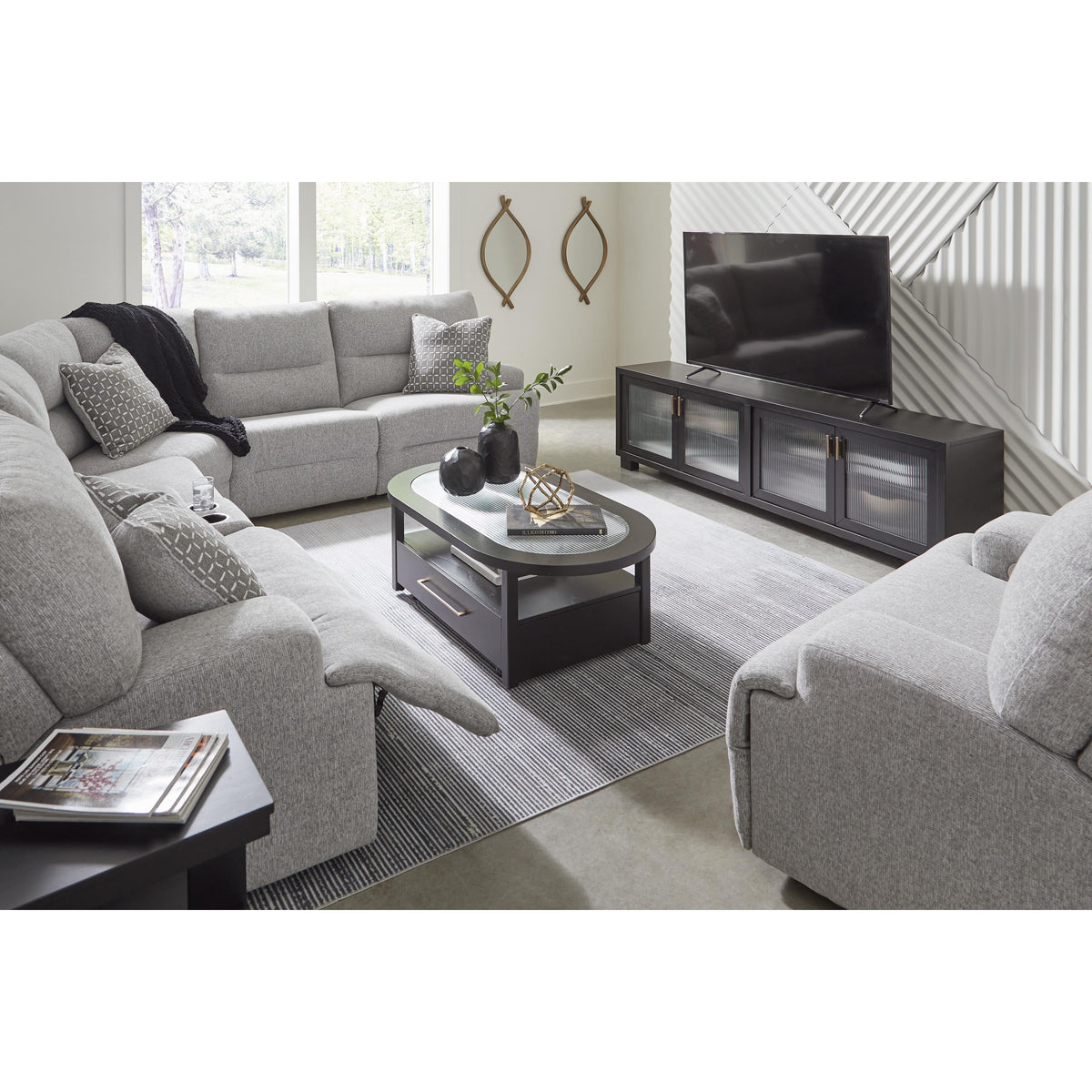 Signature Design by Ashley Acklen Place 93605S9 6 pc Power Reclining S