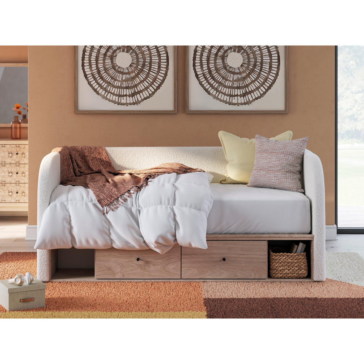 Signature Design by Ashley Arloster PCB1566B9 Twin Upholstered Day Bed