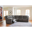  Signature Design by Ashley 5Z - Pittson PCU12600S4 5 pc Power Reclining Sectional IMAGE 2