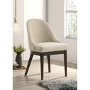  Coaster Furniture Reseda 193672 Set of 2 Upholstered Dining Side Chair - Beige IMAGE 2