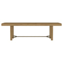  Coaster Furniture Arini 108931 104-inch Extension Leaf Dining Table - Sand Wash IMAGE 5