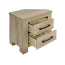  Coaster Furniture Oakglen 225102 2-drawer Nightstand Bedside Table - Weathered Oak IMAGE 10