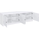  Coaster Furniture Laughlin 724113-SET 3-piece Entertainment Center TV Stand - White IMAGE 5