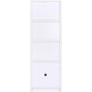  Coaster Furniture Laughlin 724114 3-shelf Engineered Wood Media Tower - White IMAGE 8