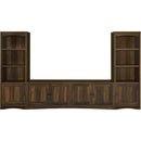  Coaster Furniture Laughlin 724123-SET 3-piece Entertainment Center TV Stand - Dark Pine IMAGE 2
