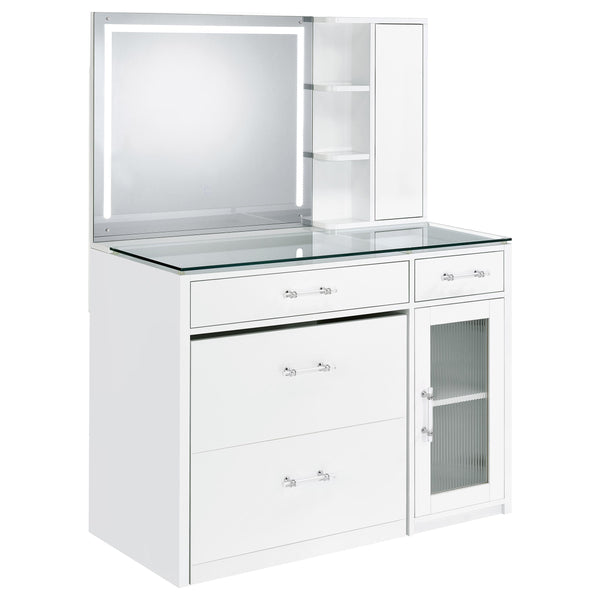 Coaster Furniture Flora 930218 2-drawer Vanity Set with LED Mirror - W