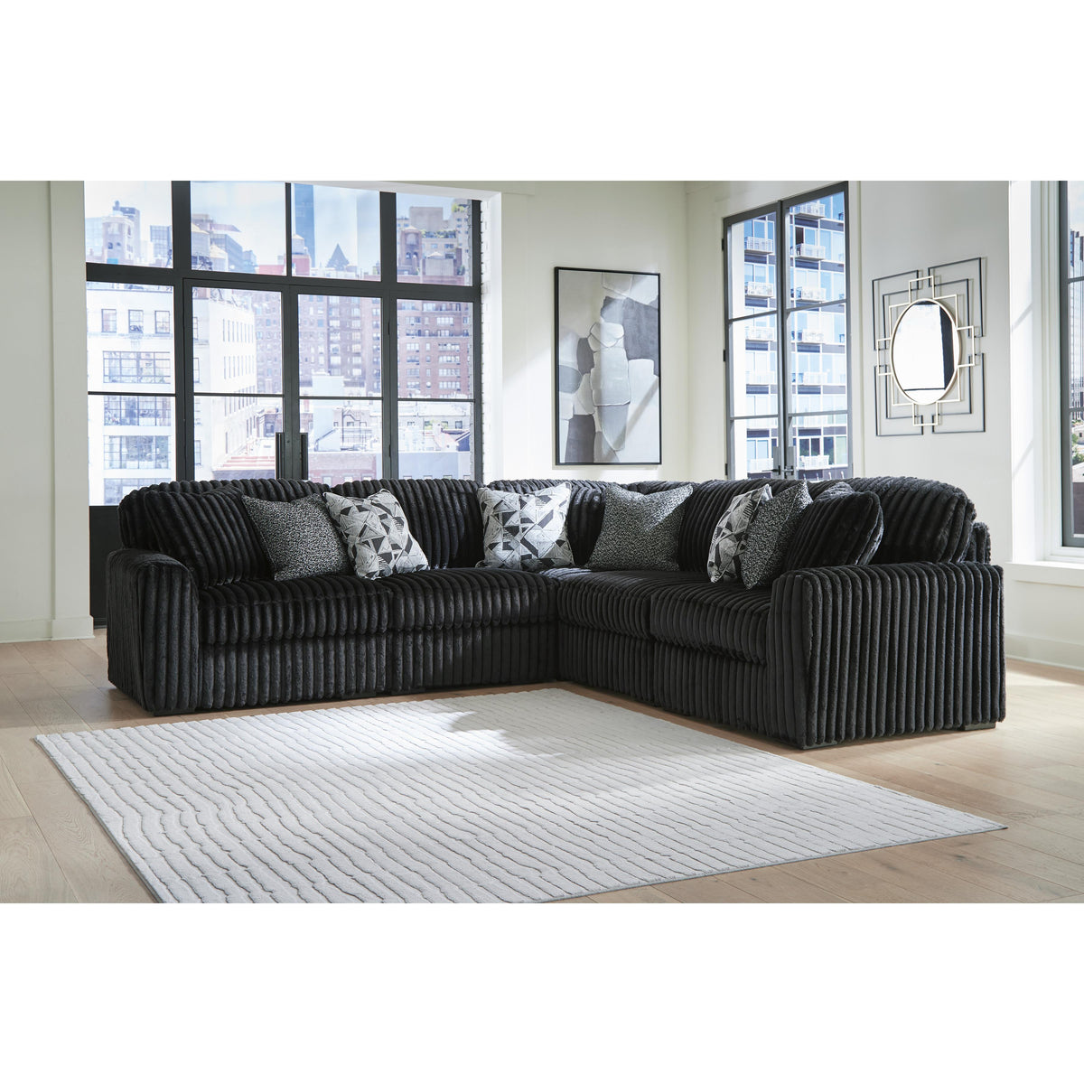 Signature Design by Ashley Midnight-Madness 98103S26 5 pc Sectional