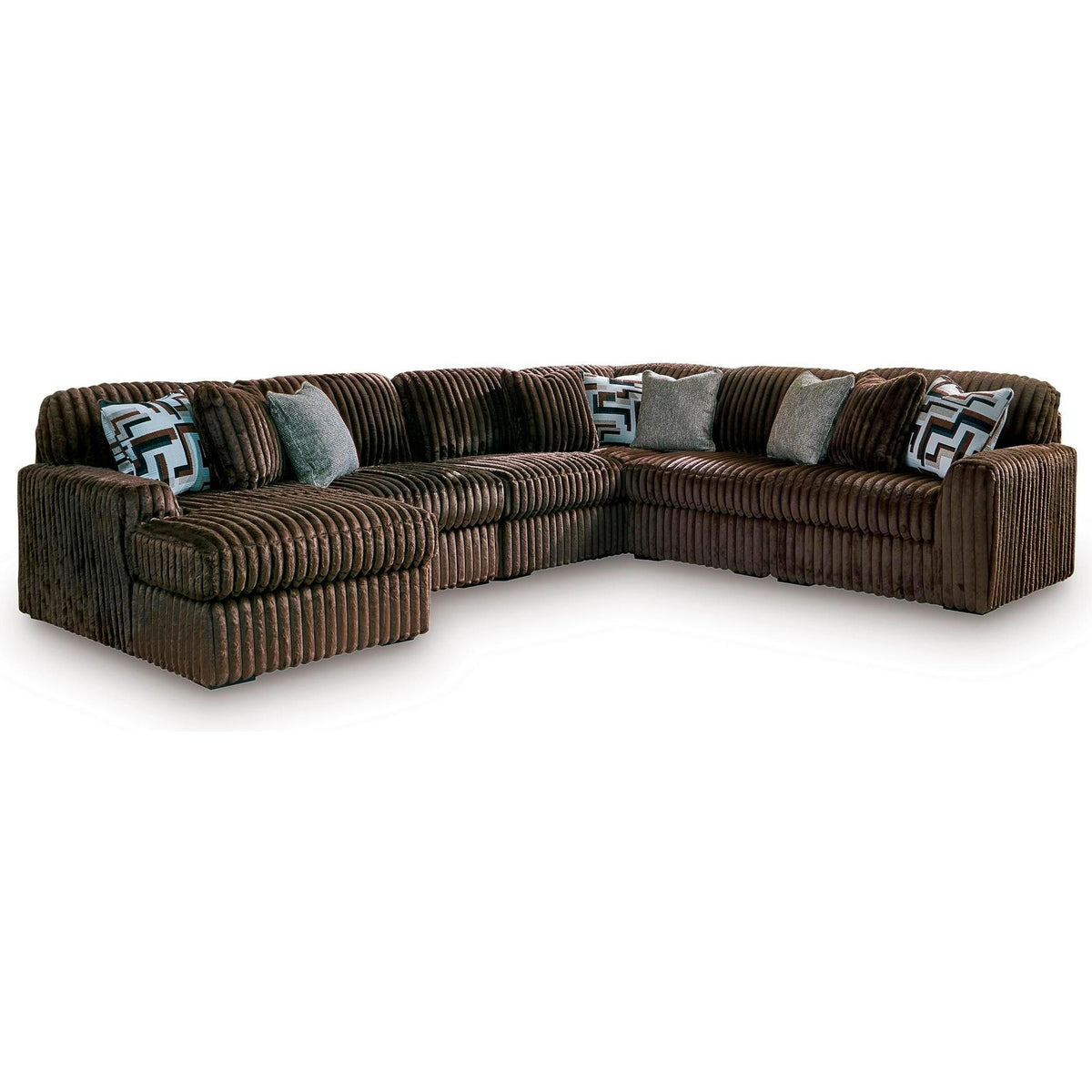 Signature Design by Ashley Midnight-Madness 98104S23 6 pc Sectional wi