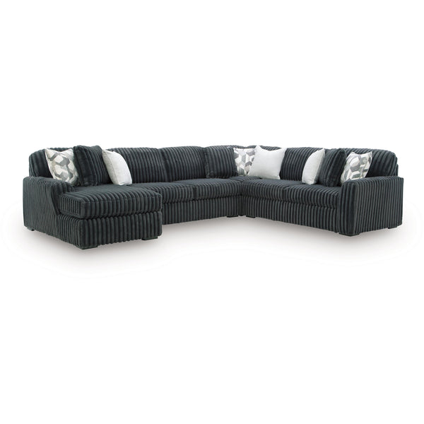 Signature Design by Ashley Midnight-Madness 98105S1 4 pc Sectional wit